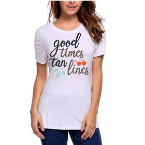 Good times Tan lines Vinyl T-shirt